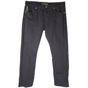 SouthPole Jeans Mens 36x32 Flex The Movement Straight Black Stretch Denim Club‎